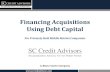Financing acquisitions using debt capital