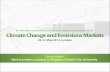 Climate change and emissions markets