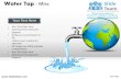 Water tap wastage of water conservation misc powerpoint ppt slides.