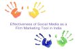 Effectiveness of Social Media as a Film Marketing Tool