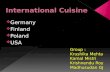 International cuisine, poland, usa, finland, Germany cuisine