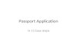 Online Passport application in 11 easy steps