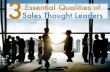 3 Essential Qualities of Sales Thought Leaders