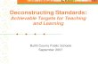 Deconstructing Standards  Learning Targets