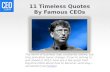 11 Timeless Quotes By Famous CEOs