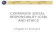 CSR & Ethics