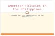 American Policies in the Philippines