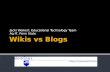 Wiki vs Blog