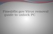 Fine@fbi.gov virus removal guide to unlock pc