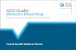 ACO Quality Measure Reporting