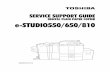 Toshiba E-studio 550 Service Support Guide
