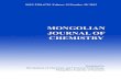 Mongolian Journal of Chemistry