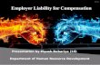 Employer liability for compensation