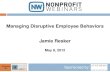 Managing Disruptive Employee Behaviors