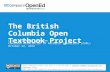Open Textbook Project: a presentation for the Canadian Association of Research Librarians