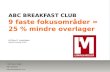 ABC Breakfast Club m. Lemvigh-Müller: 9 faste fokusområder, hvilket giver 25 % mindre overlager.