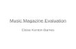Music Magazine - Evaluation