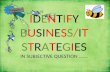 Business Strategies/ IT Strategies Subjective Question