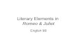 Literary Terms  for Romeo and Juliet