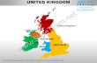 Uk england country editable powerpoint maps with states and counties templates