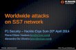 Worldwide attacks on SS7/SIGTRAN network
