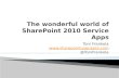 The wonderful world of SharePoint 2010 service apps