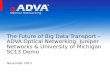 The Future of Big Data Transport - ADVA Optical Networking, Juniper Networks & University of Michigan SC13 Demo