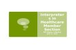 Interpreters in Healthcare Settings RID member section - Intro