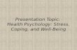 strees, coping and well being in perspective of psychology