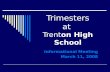 Trimesters At Trenton High School