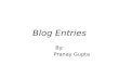Blog entries