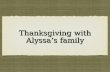 Thanksgiving food by Alyssa