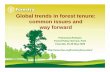 Francesca Romano: Global trends in forest tenure: Emerging findings from four forested regions