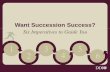 Want Succession Success? Six Imperatives to Guide You