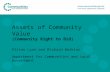 DCLG Localism Act: Community Right to Bid 13 December 2011