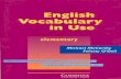English book   english vocabulary in use elementary cambridge