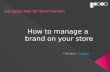 How to manage your brand