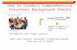 How to conduct comprehensive volunteer background checks