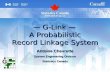 G-Link_Probablistic Record Linkage System_PVER Conf_May2011