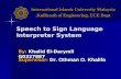 Speech To Sign Language Interpreter System