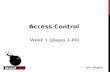Access control Week 1