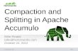 Compaction and Splitting in Apache Accumulo