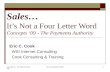 Sales Is Not A Four Letter Word