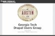 June 2014 - Georgia Tech Drupal Users Group