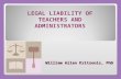 Legal Liability Of Teachers And Administrators