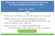 Overview of Ohio Watershed Capacity Building Services