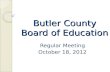 Board meeting agenda p point 101812