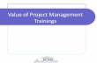 Value of Project Management Trainings