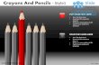 Crayons and pencils style design 1 powerpoint ppt templates.