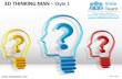3d thinking man style design 1 powerpoint ppt templates.